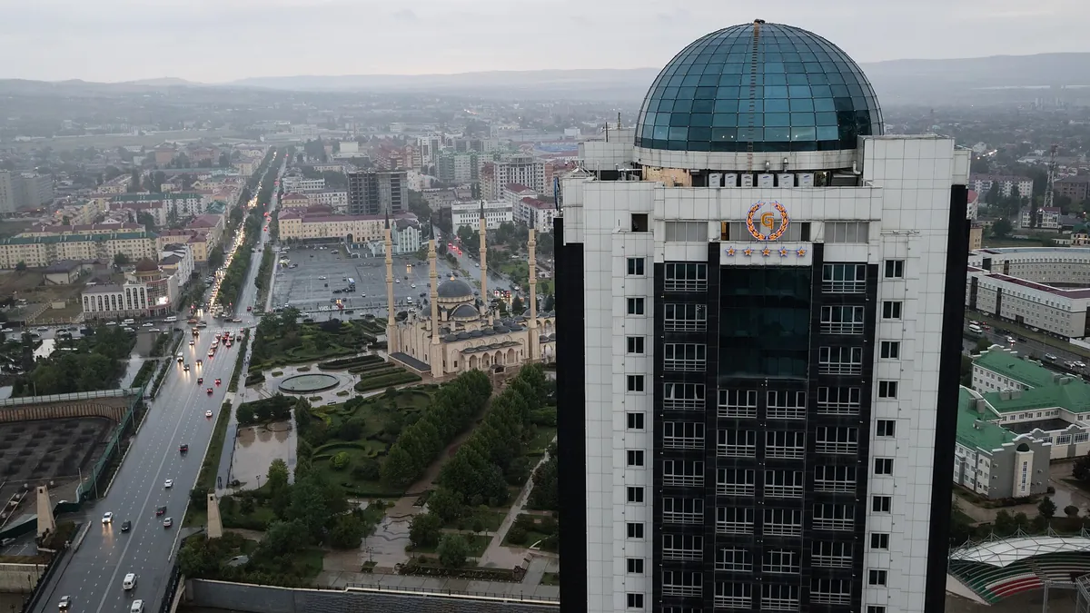 Панорама центра Грозного