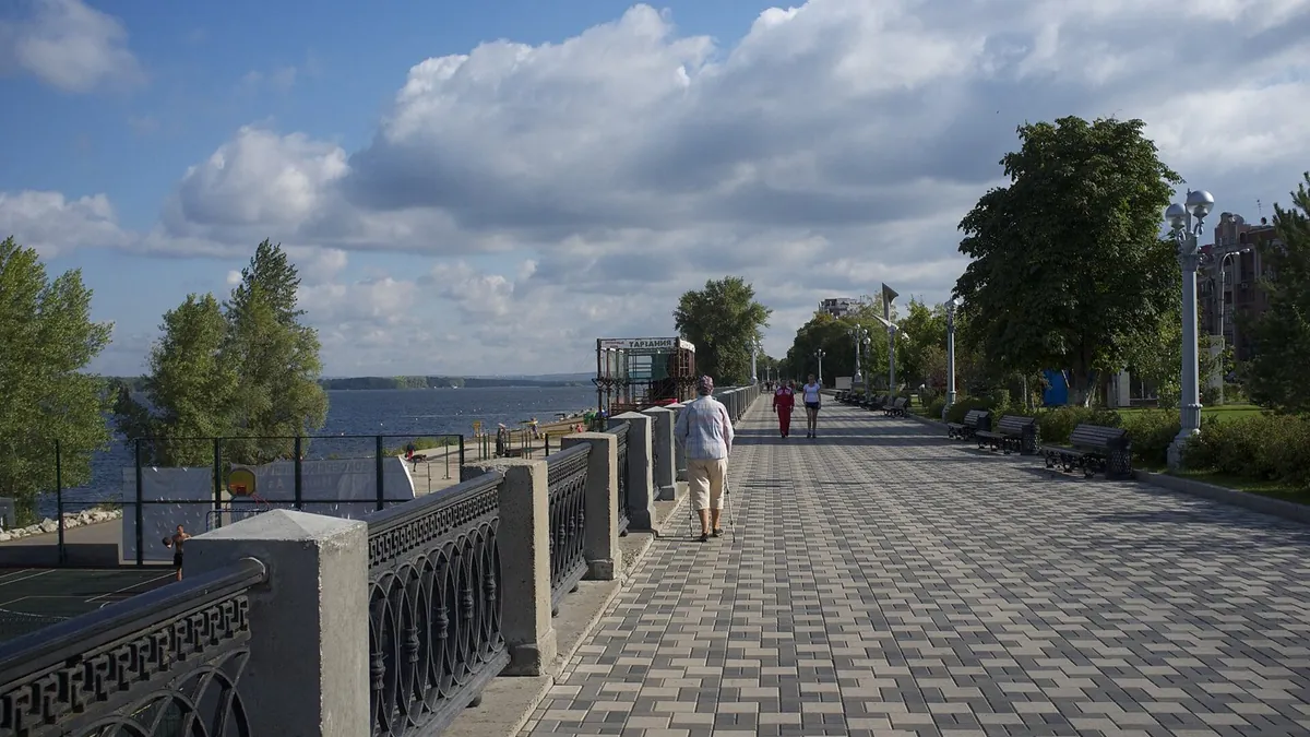 Набережная Волги в Самаре